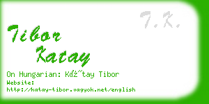 tibor katay business card